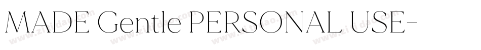 MADE Gentle PERSONAL USE字体转换